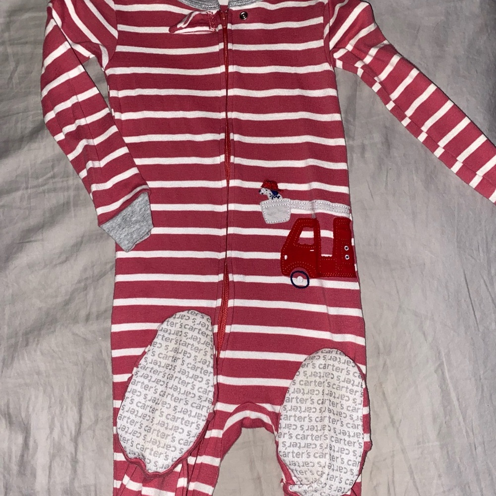 Carter's Red Striped Baby Onesie